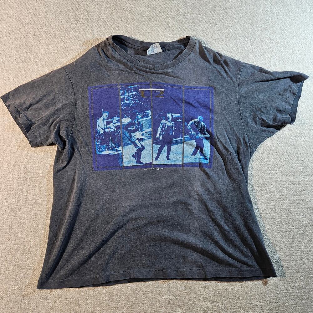 Vintage 1987 U2 Joshua Tree Tour Shirt Youth XL Mens Small Distressed Fade